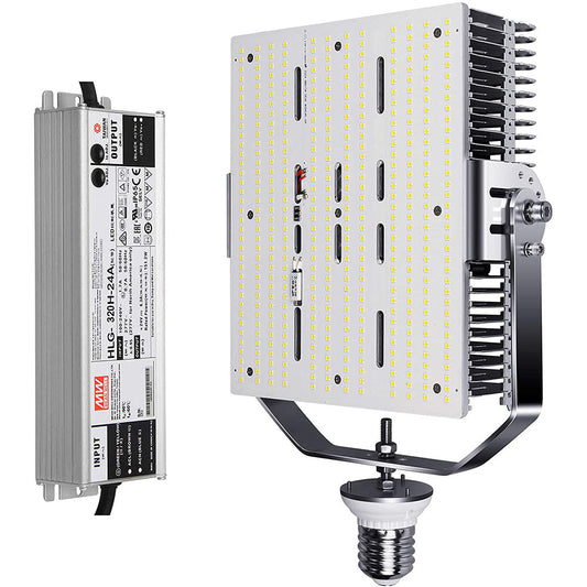 Shoebox LED Retrofit Kit 300W 42000LM 5000K E39 Base 1000W MH/HPS/HID Replacement for Parking Lot Tennis Court High Voltage Optional ETL DLC Listed