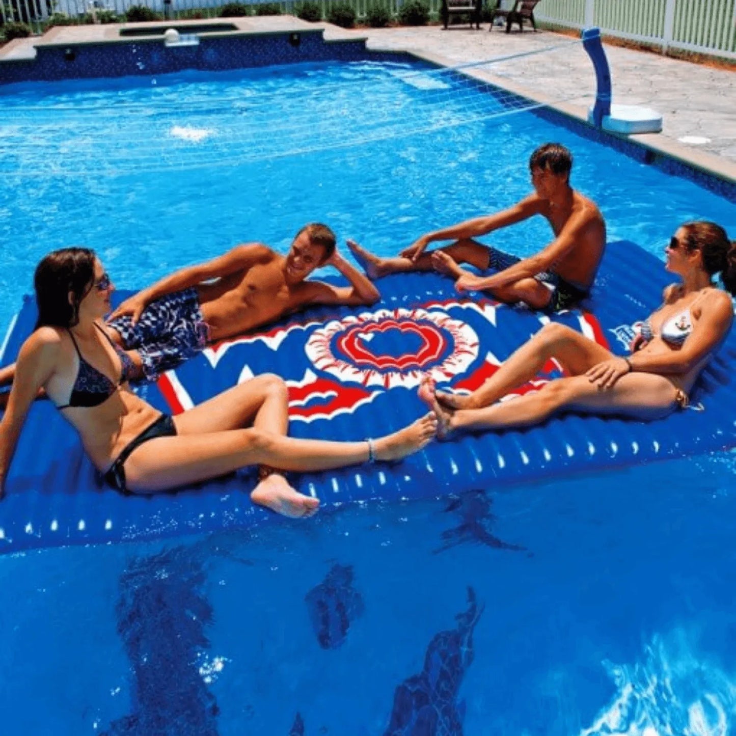 WOW Watersports Floating Water Walkway For The Pool Or Lake Blue
