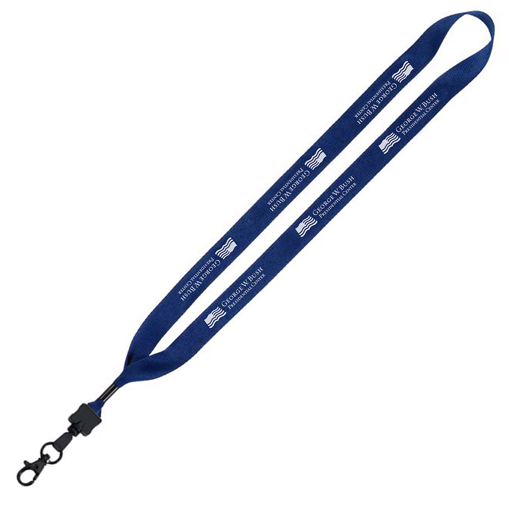 Bush Center 1" Cotton Lanyard with Metal Swivel Hook