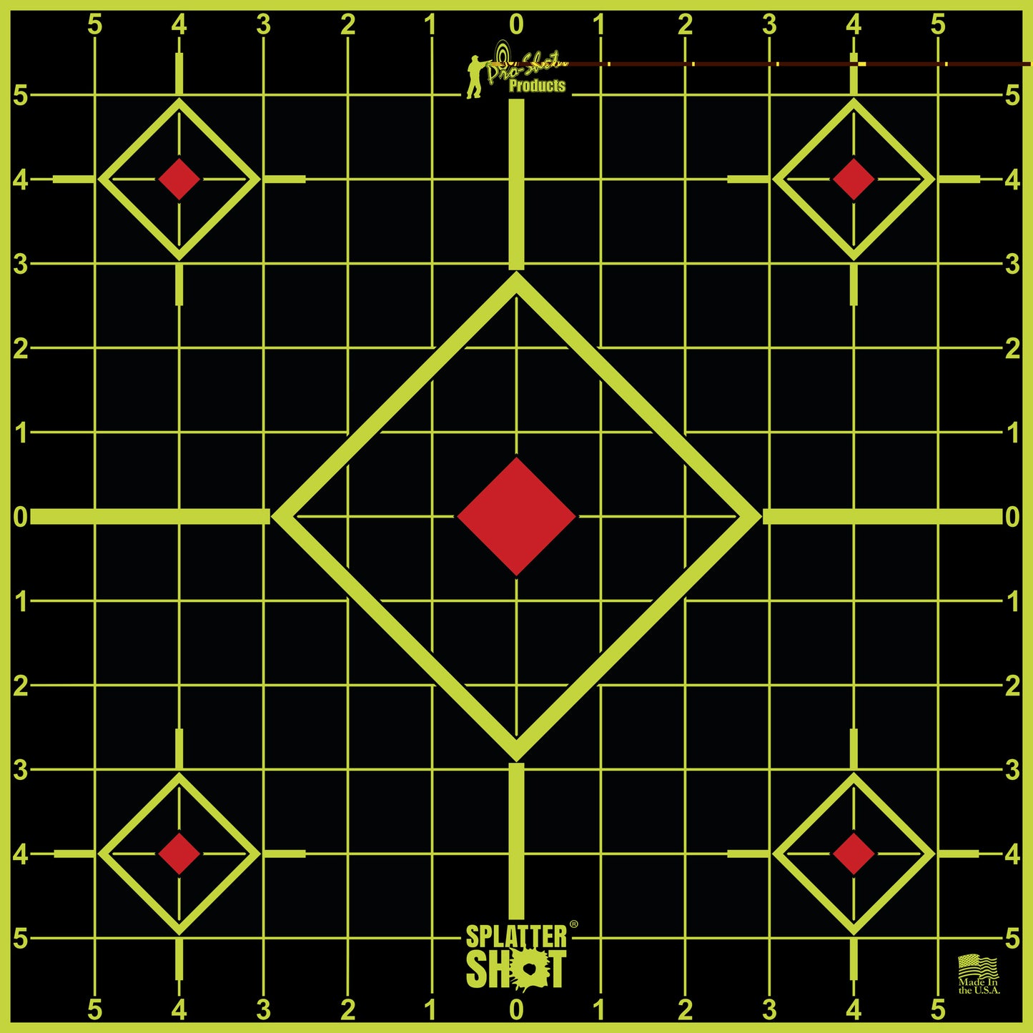 Pro-shot Target 12" Grn Sight-in 5pk