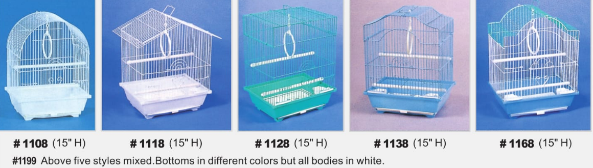 1198 BIRD CAGE 12" X 9" MIX COLOR