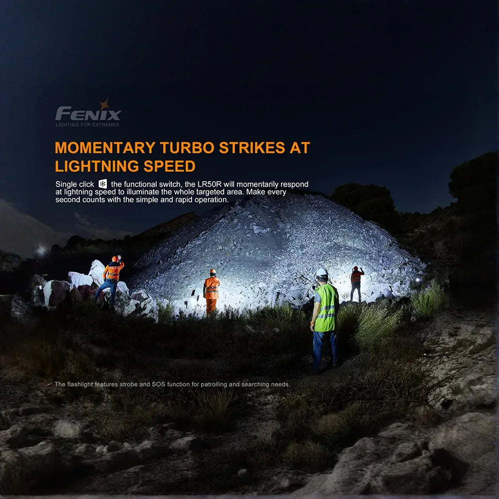Fenix LR50R Multifunctional LED Search Light - 12000 Lumens