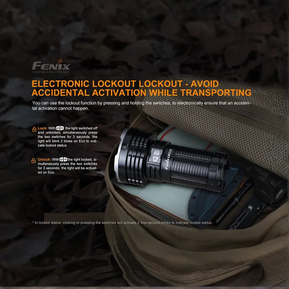 Fenix LR50R Multifunctional LED Search Light - 12000 Lumens