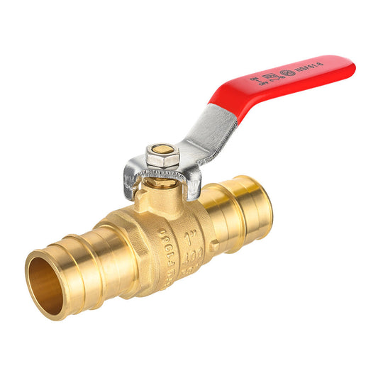 1" PEX Expansion Ball Valve, Red (Lead Free)