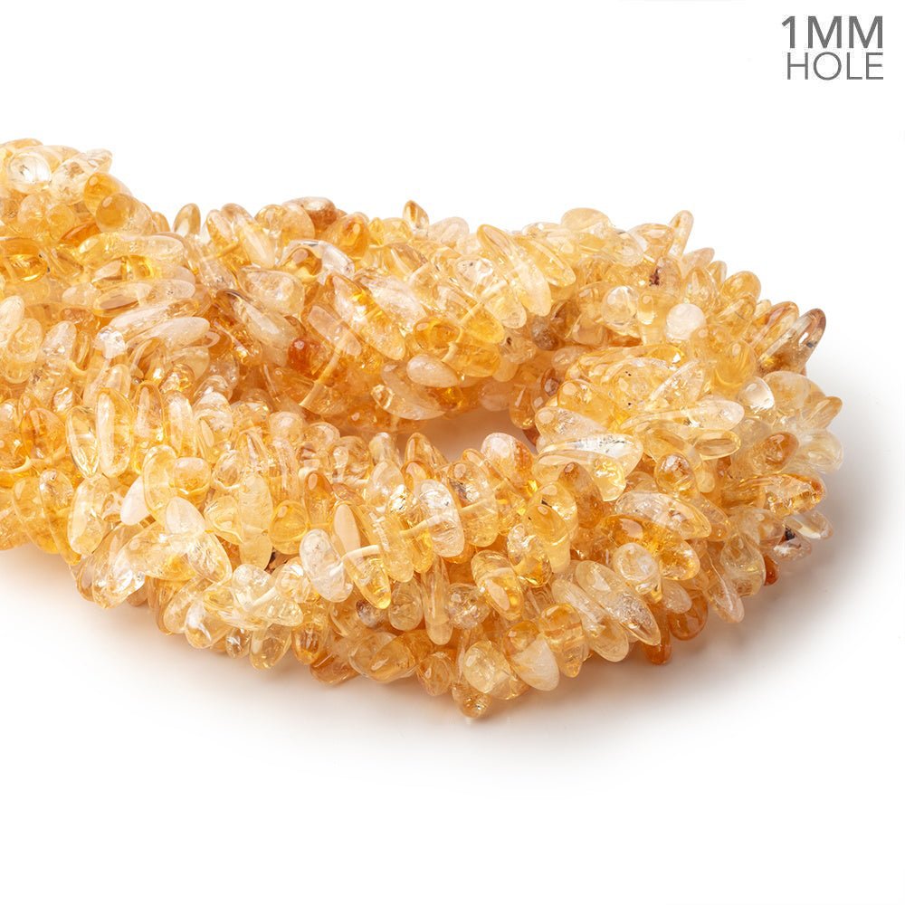 11x7-16x9mm Bi-Color Citrine Plain Nugget Beads 16 inch 83 pieces