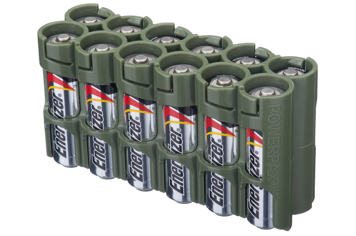 12 AA Pack Battery Caddy (Military Green)