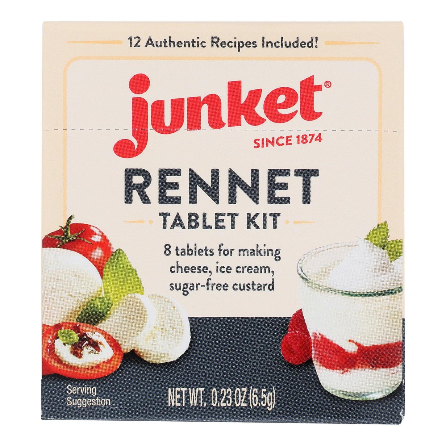 Junket - Rennet Tablets - Cs Of 12-.23 Oz