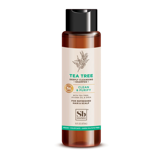 Soapbox  Clean & Purify  Tea Tree Shampoo 16 Fl Oz