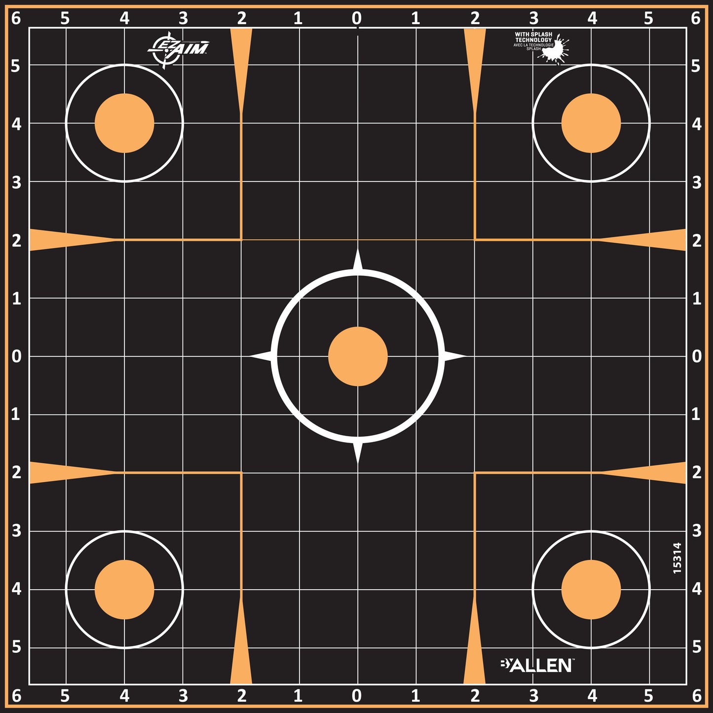 Allen Ez Aim 12"x12" Sight-in 5pk