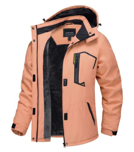 Waterproof Ski Snow Jacket Winter Warm Fleece Lined Mountain Hiking Coat 2025