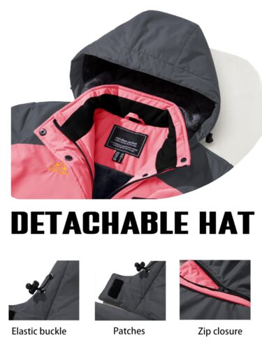 Waterproof Ski Snow Jacket Winter Warm Fleece Lined Mountain Hiking Coat 2025