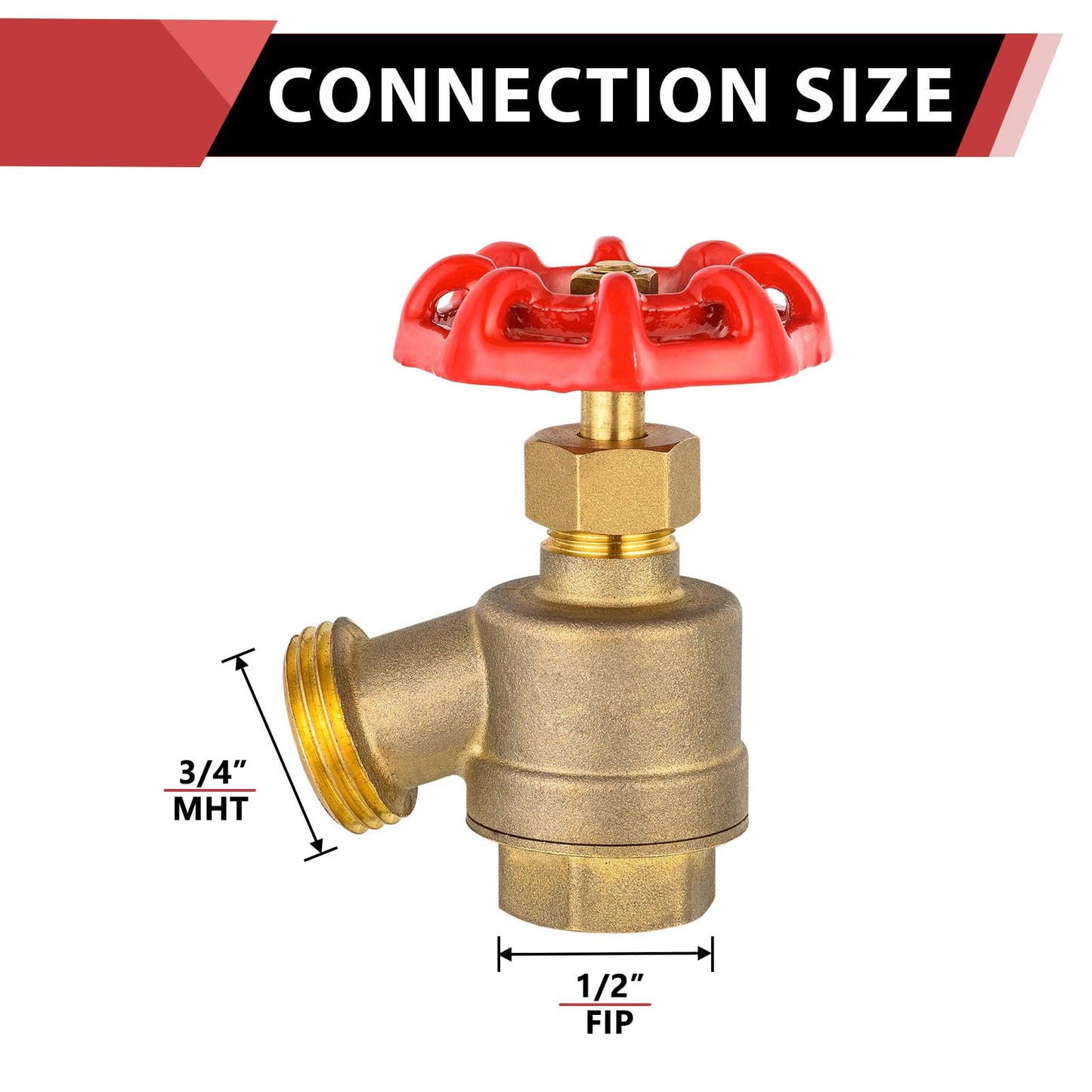 1/2" FIP x 3/4" MHT Bent Nose Garden Valve