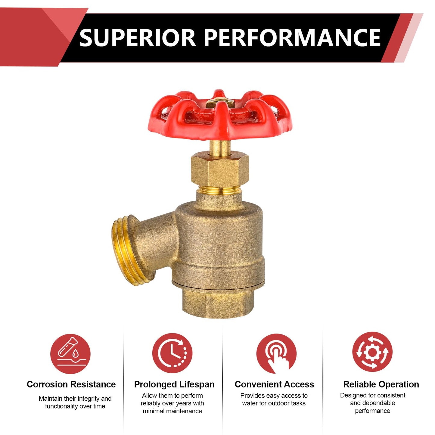 1/2" FIP x 3/4" MHT Bent Nose Garden Valve