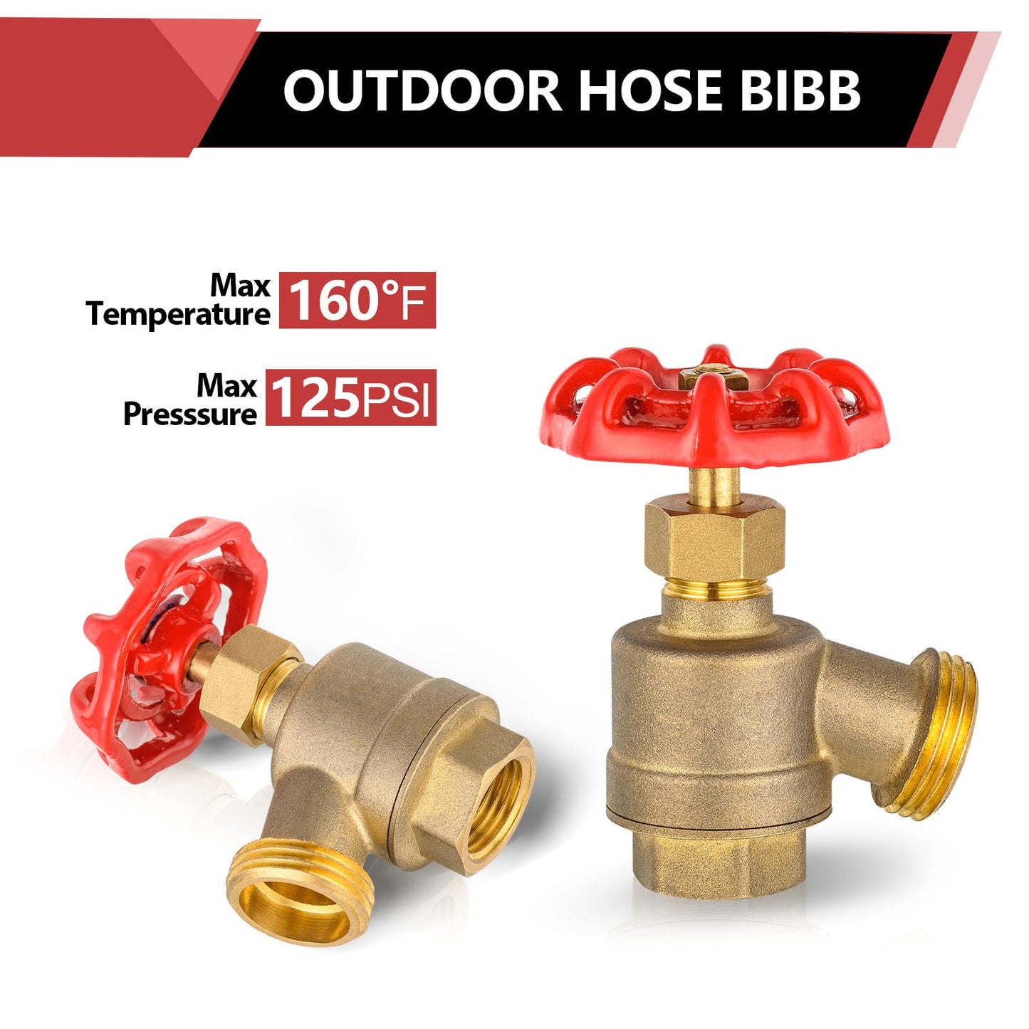 1/2" FIP x 3/4" MHT Bent Nose Garden Valve