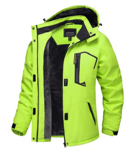 Waterproof Ski Snow Jacket Winter Warm Fleece Lined Mountain Hiking Coat 2025
