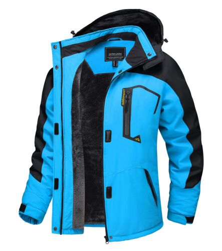 Waterproof Ski Snow Jacket Winter Warm Fleece Lined Mountain Hiking Coat 2025