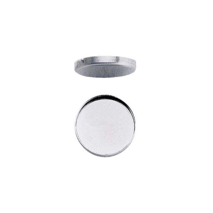 12mm Sterling Silver Bezel Round 2 pack