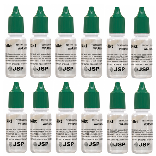 24 Bottles of JSP 14K Gold Metal Test Acid Karat Testing Solution Jewelry Tester Metals Kit