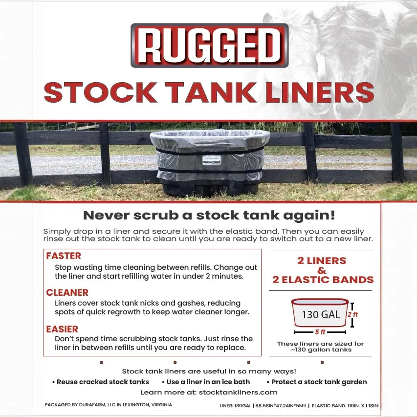 130gal (2 Liners / 2 Elastic Bands)