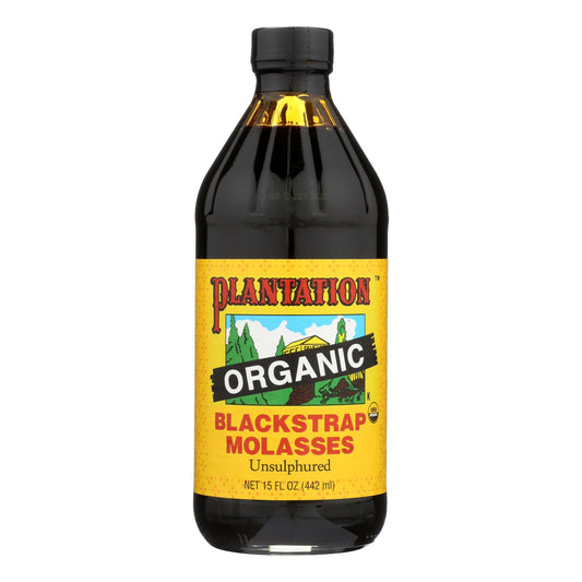 Plantation Organic Blackstrap Molasses Syrup - Case Of 12 - 15 Oz.