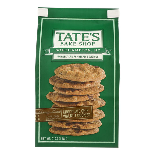 Tate's Bake Shop Chocolate Chip Walnut Cookies - Case Of 12 - 7 Oz.