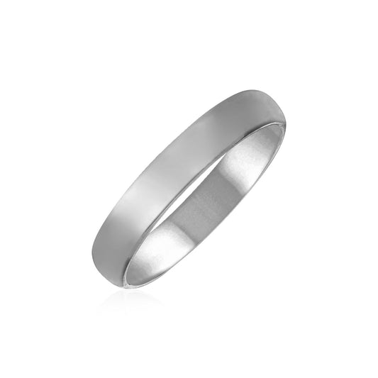 14k White Gold Comfort Fit Wedding Band