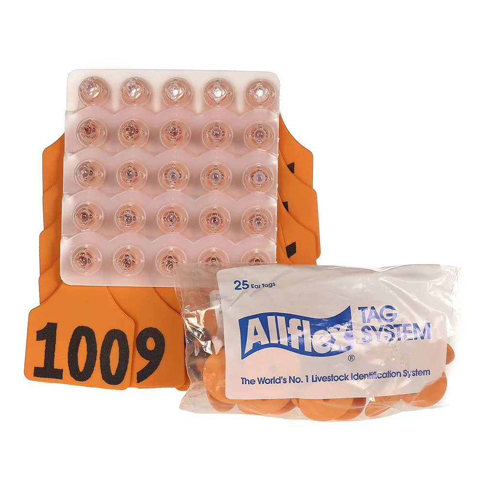 76-100 ORANGE Allflex: Maxi Fem/Sm Male