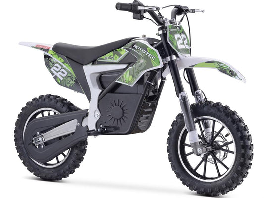 Mototec 36v 500w Demon Electric Dirt Bike Lithium Green