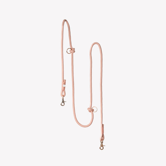'Powder Rose' - Hands Free Braided Leash