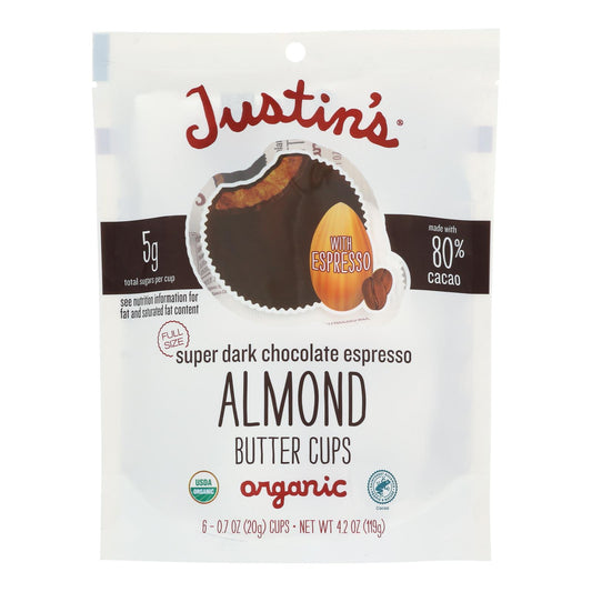 Justin's - Almbtr Dark Chocolate Espresso - Case Of 6-4.2 Oz