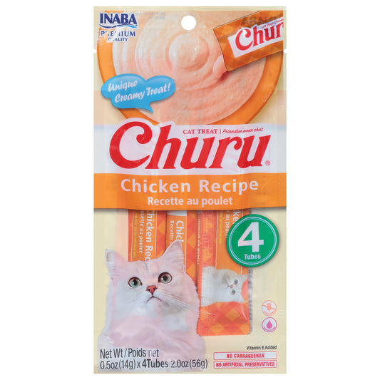 Inaba - Cat Churu Puree Chicken - Case Of 8-2 Ounces