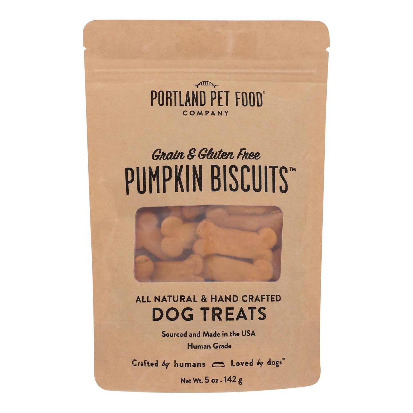 Portland Pet Food Company - Dog Treats Pumpkn Biscuit - Case Of 6-5 Oz