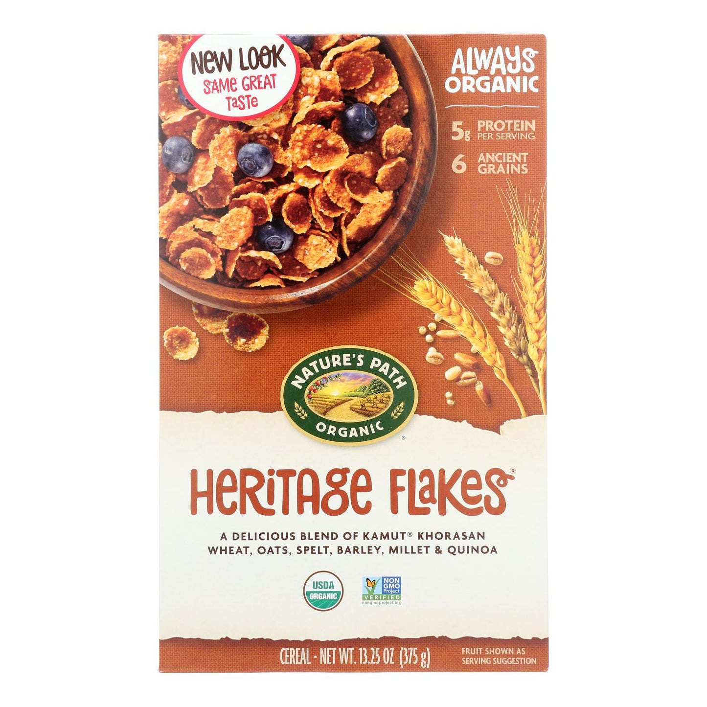 Nature's Path Organic Heritage Flakes Cereal - Case Of 12 - 13.25 Oz.