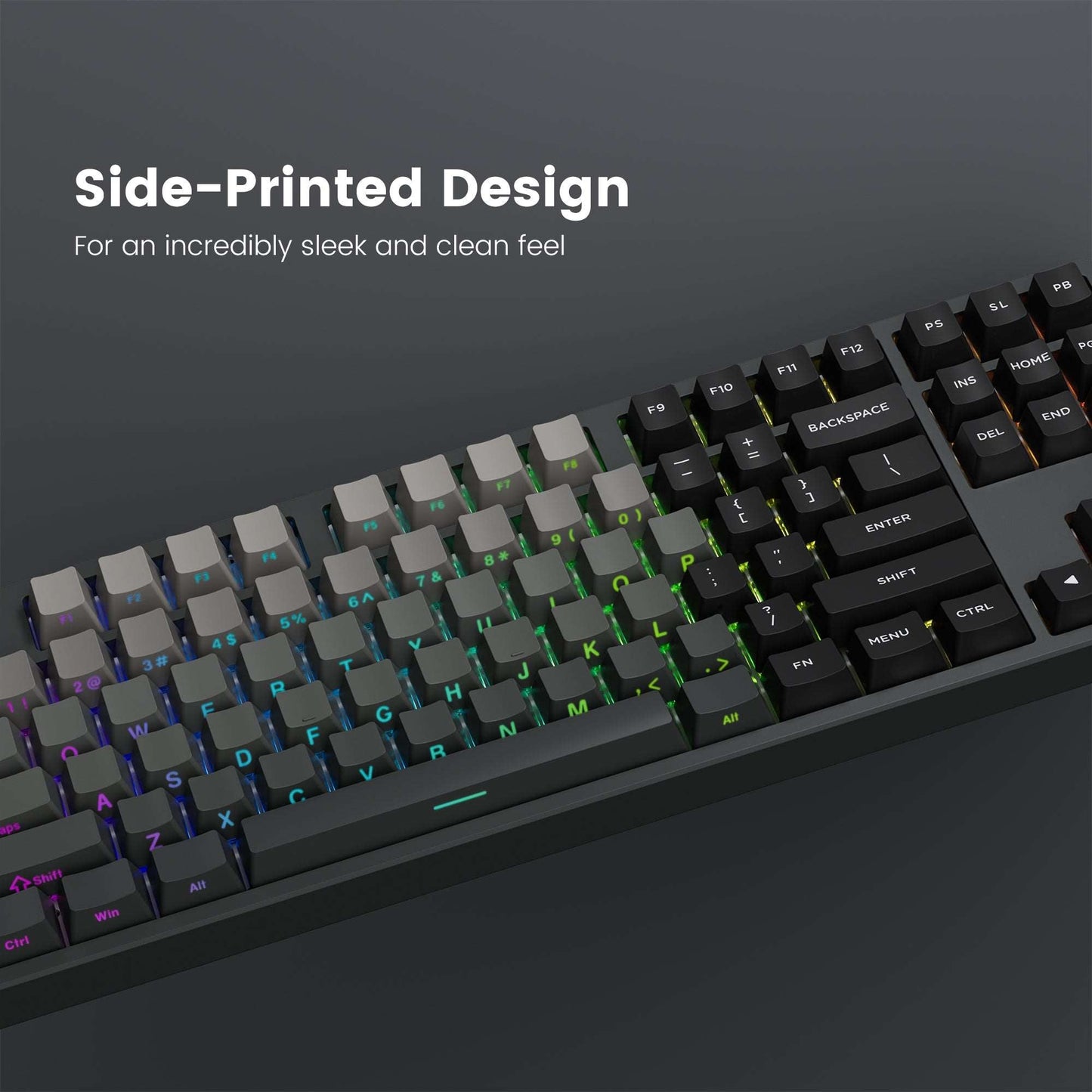 XVX Gradient Series 136-Key Side-Printed OEM Profile Keycap (7 Colors)
