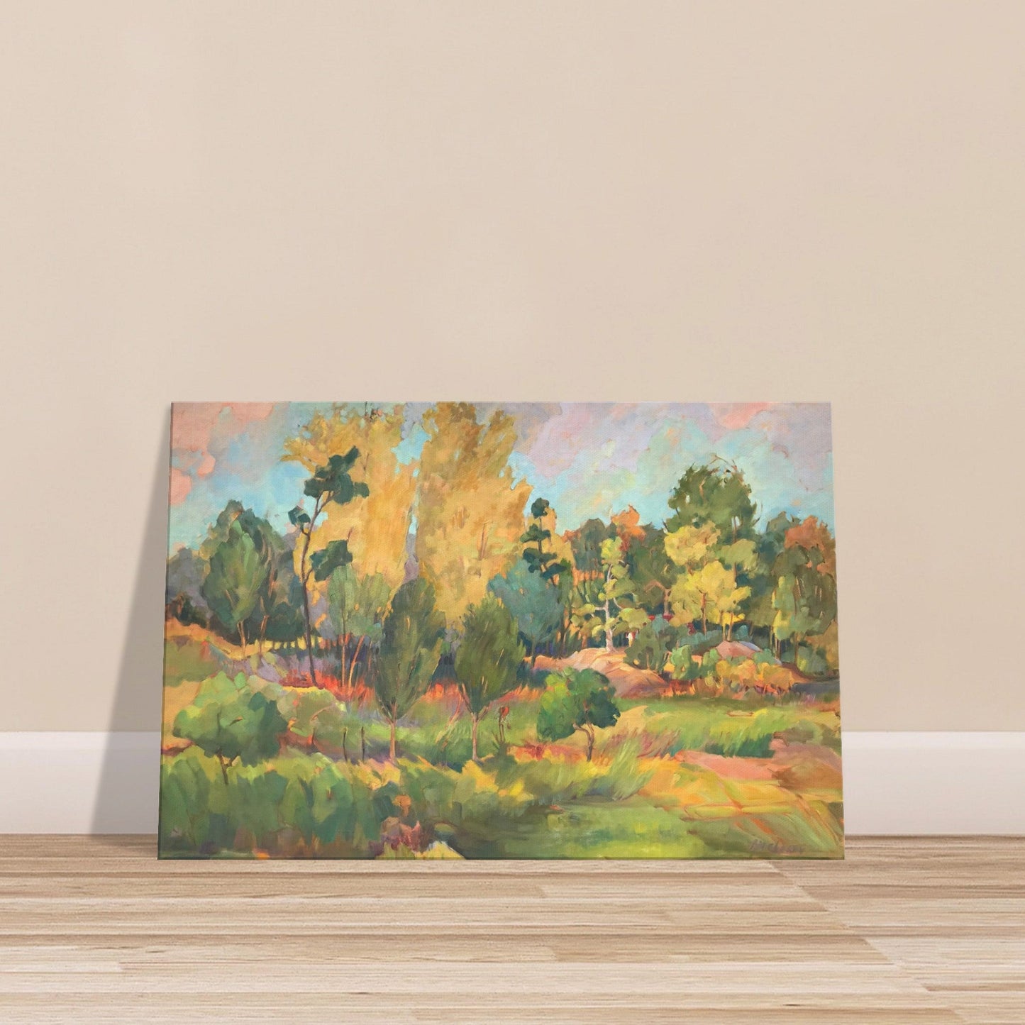 'Garden of Eden' Landscape I 24x36 inch Art Print on Canvas I Original Artwork by American Artist Barbara Cleary