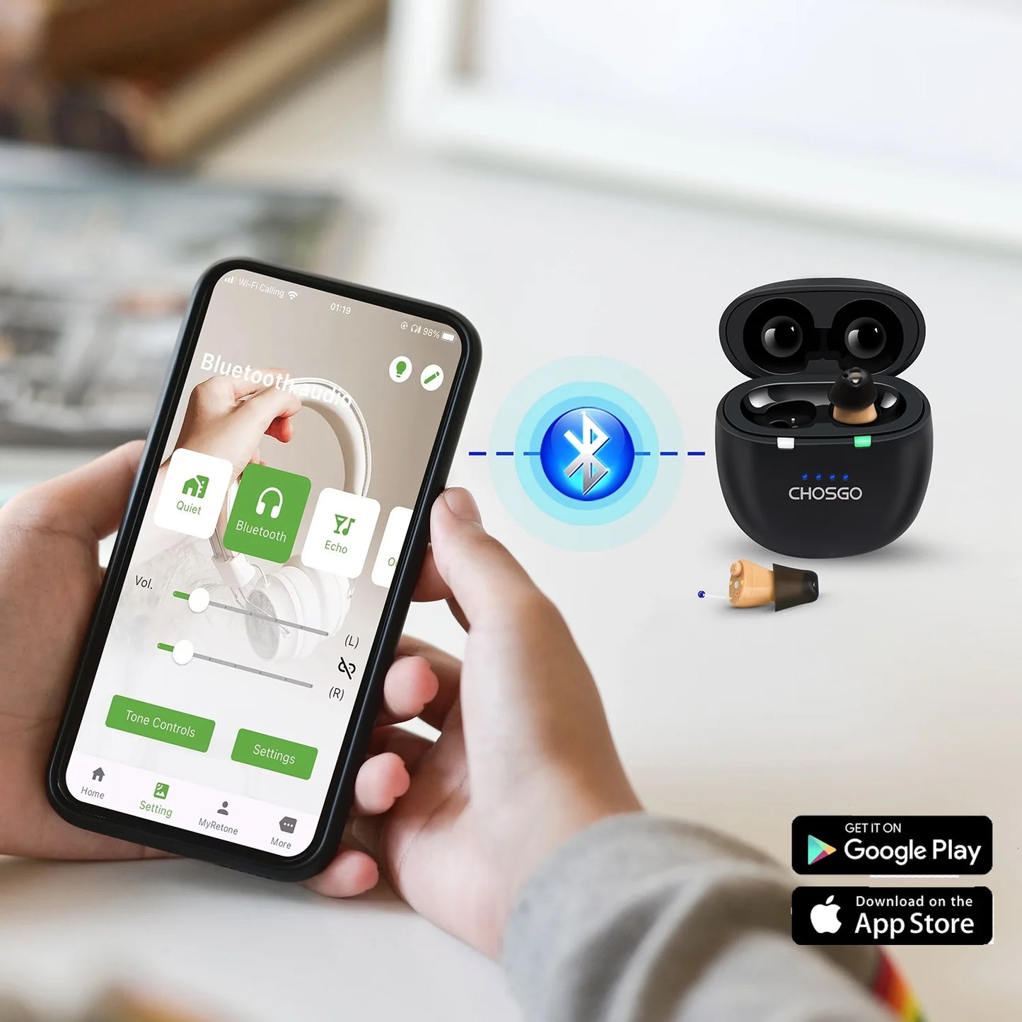 SmartU Bluetooth Hearing Aids