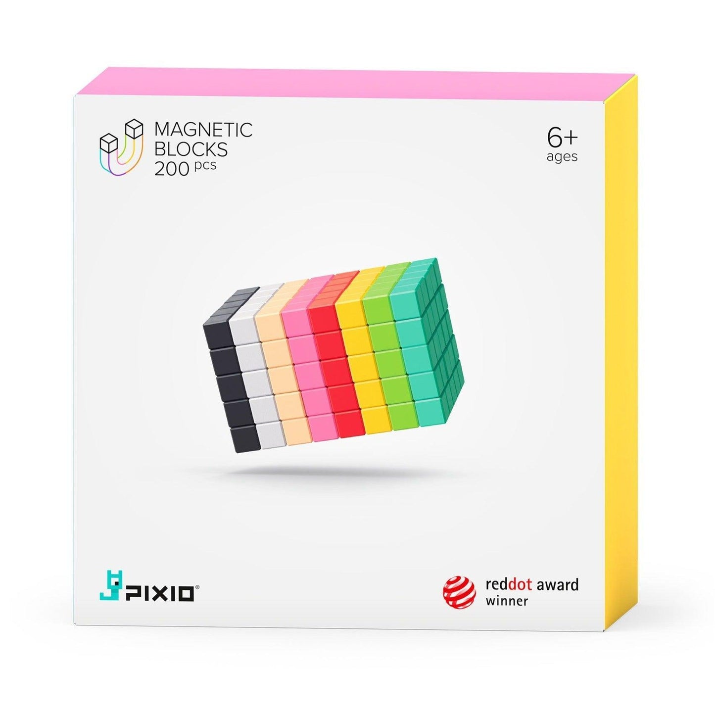 PIXIO-200 Magnetic Blocks in 8 Colors +Free App