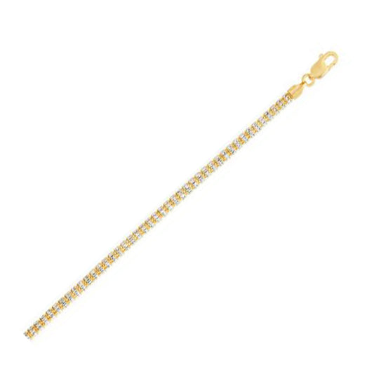 Ice Barrel Chain in 14k Yellow Gold (3.2 mm)