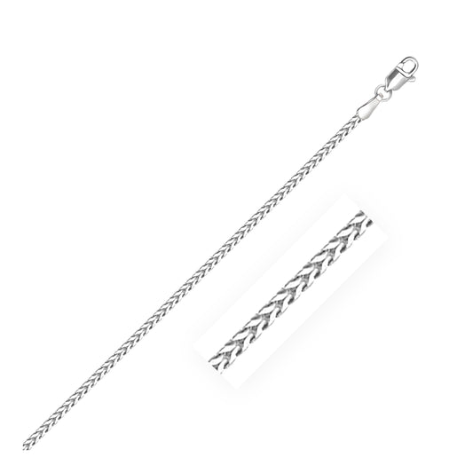 18k White Gold Franco Chain 1.6mm