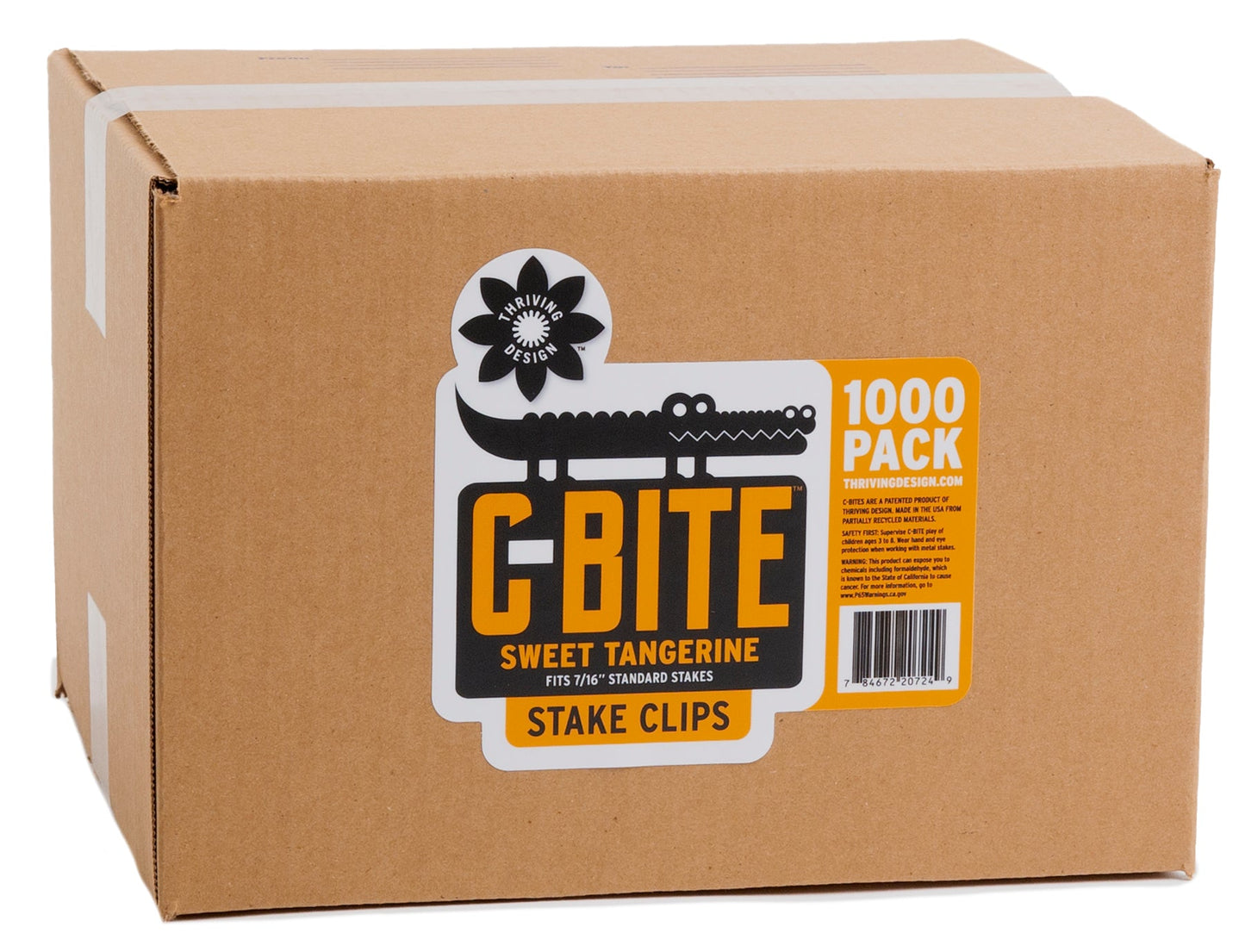 Dark Green C-BITE Garden Stake Clips for 7/16" Garden Stakes (In quantities of 26, 100 and 1000)