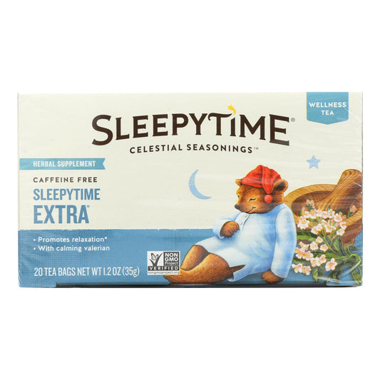 Celestial Seasonings Sleepytime Herbal Tea Caffeine Free - 20 Tea Bags - Case Of 6