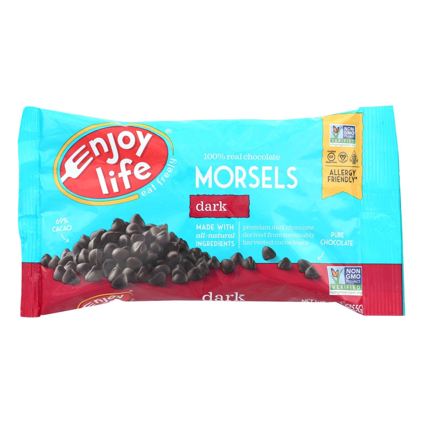 Enjoy Life - Baking Chocolate - Morsels - Dark Chocolate - 9 Oz - Case Of 12