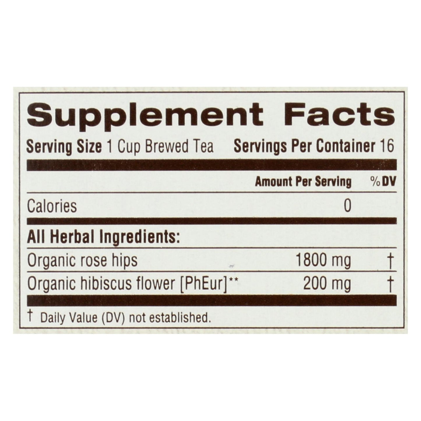 Traditional Medicinals Organic Herbal Tea - Rose Hips With Hibiscus - Case Of 6 - 16 Count