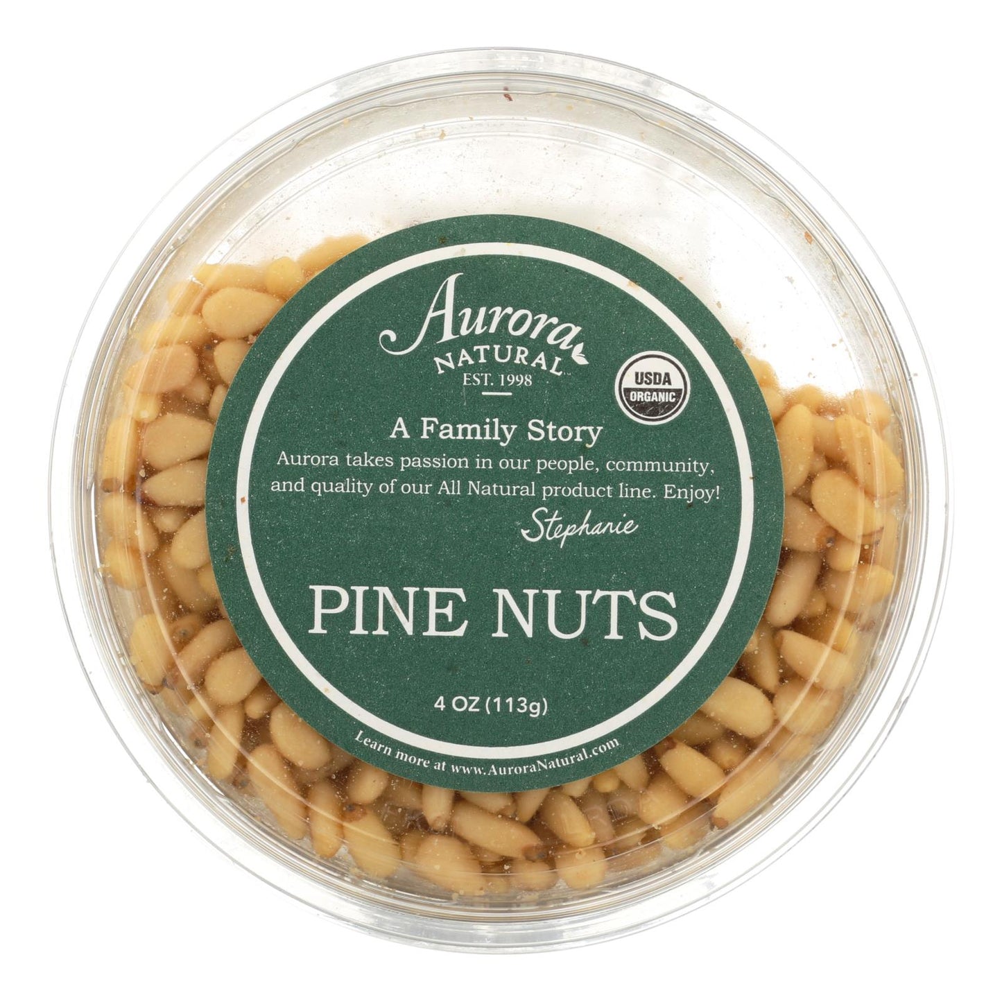 Aurora Natural Products - Organic Pine Nuts - Case Of 12 - 4 Oz.