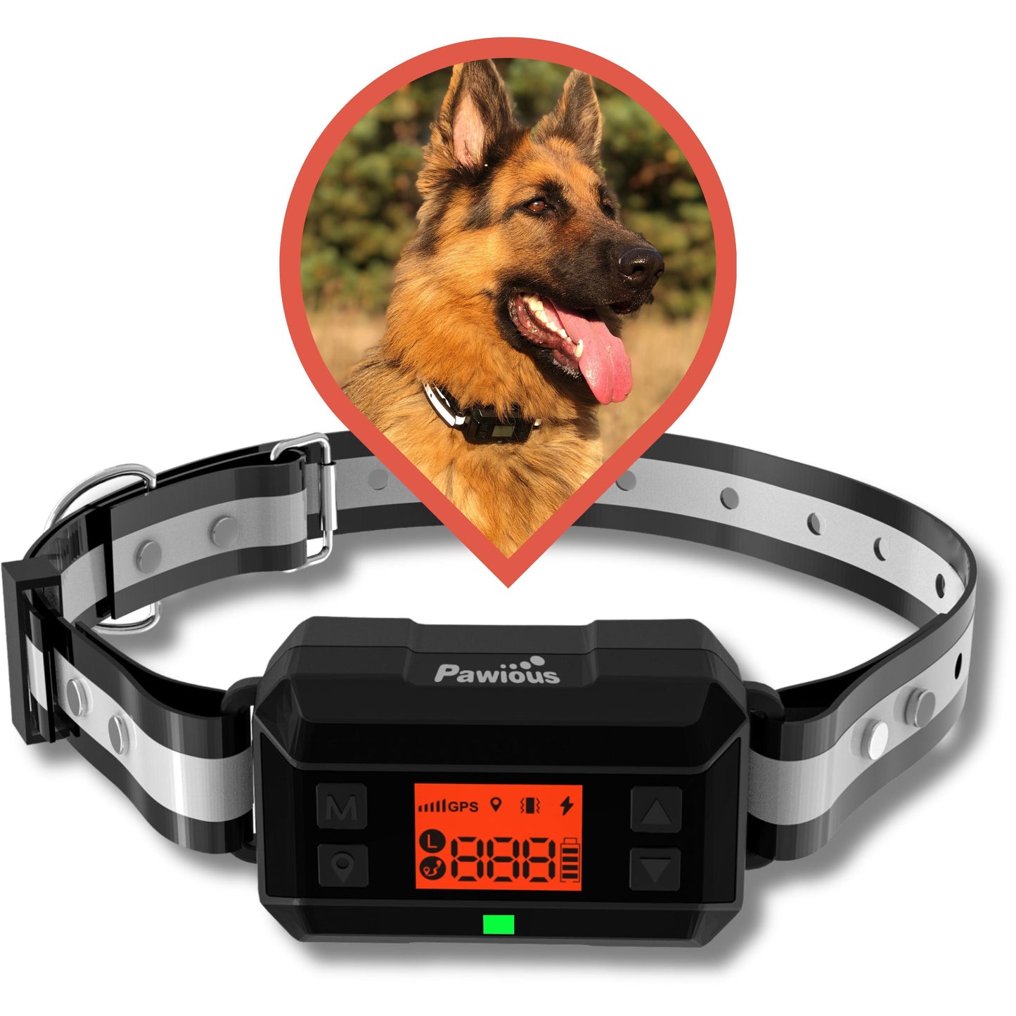 Pawious GPS Dog Fence F810 Pro   2nd Gen with GPS Signal Boost   Wireless Dog Fence, IPX7 Waterproof, Containment System for Medium and Large Dogs   2024 Pro  Version