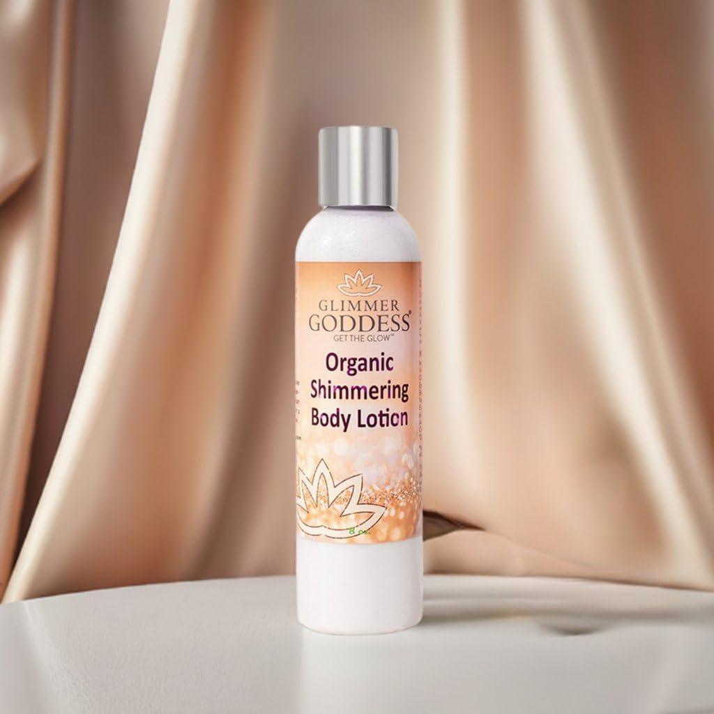 Organic Body Lotion   Medium Level 2 Diamond Shimmer 8 oz