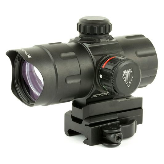 Utg 4.2" Ita T-dot W/qd Mount Rd/grn