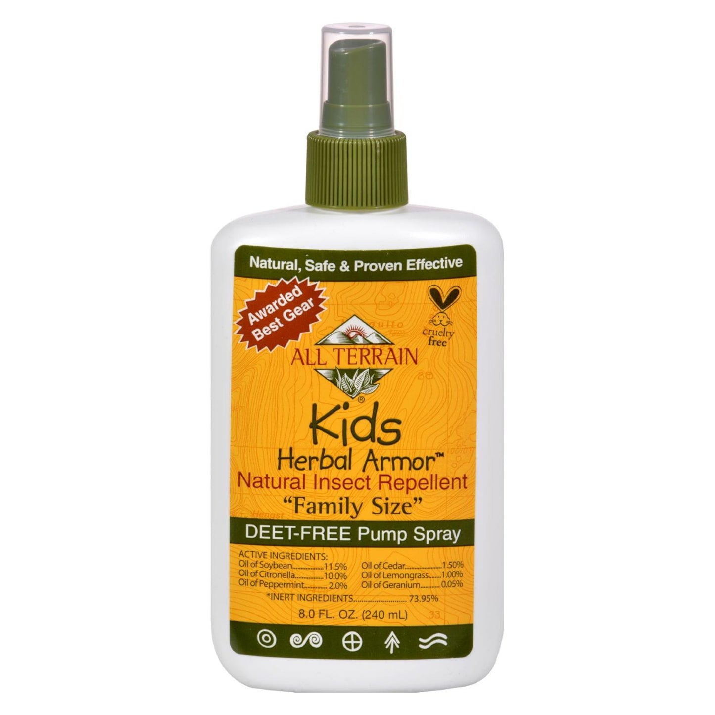 All Terrain - Herbal Armor Natural Insect Repellent - Kids - Family Sz - 8 Oz