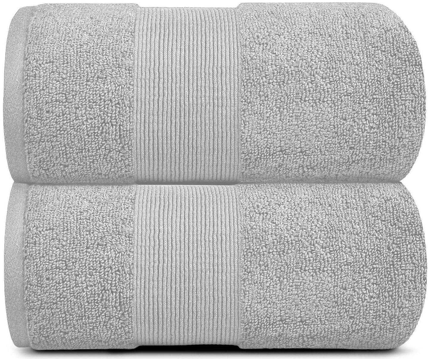 Resort Collection Soft Bath Sheet Towels | 35x70 Oversize Large Luxury Hotel Plush & Absorbent Cotton Bath Sheet [2 Pack Dolphin Grey]