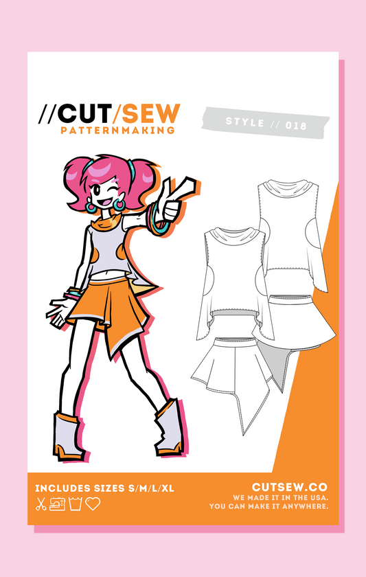 018 // DRAPED TOP & SKIRT